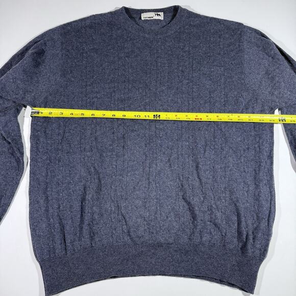 I Levrieri Cashmere Silk Sweater Mens Medium Made in Italy Cable Knit Light - Picture 5 of 8